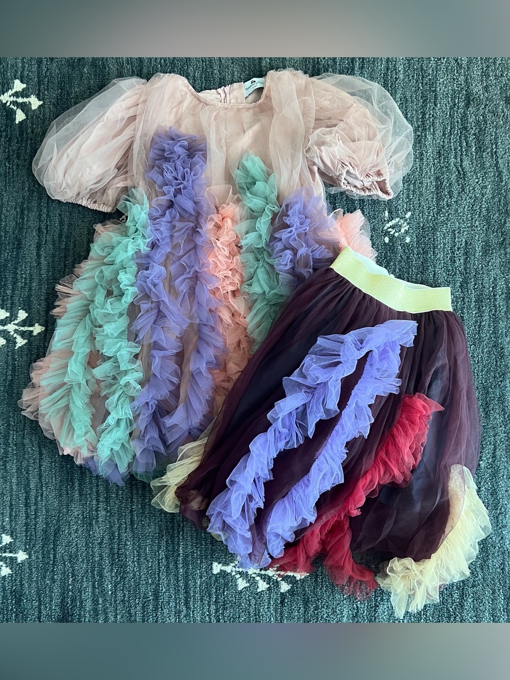 Lot Ali Express Fancy Tulle Tutu Skirt and Dress - size 5/6 and 7/8